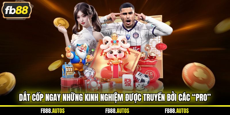 Dắt cốp ngay những kinh nghiệm được truyền bởi các “pro” 